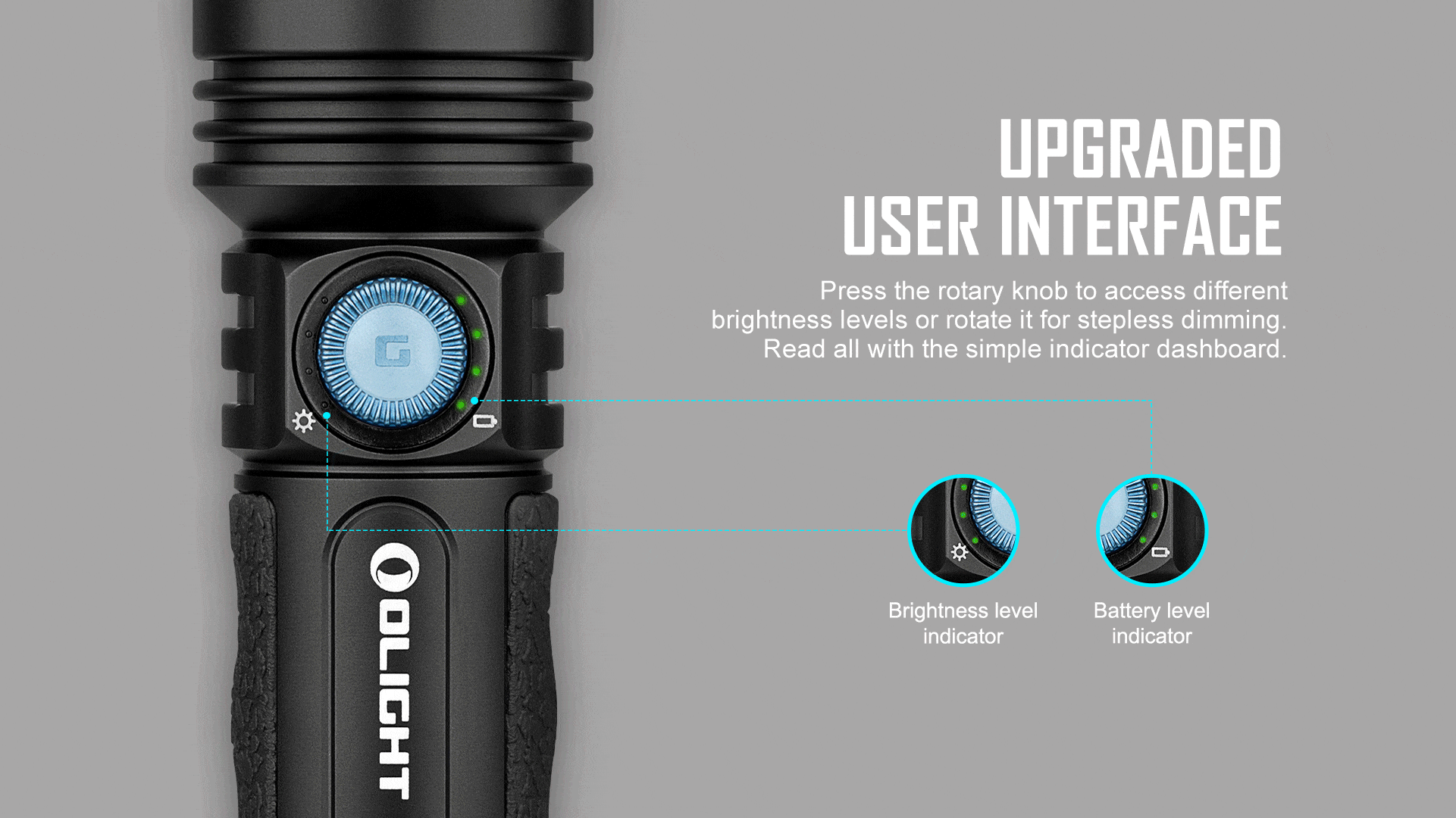 Seeker 3 Pro Controls Different Brightness Levels With A Knob