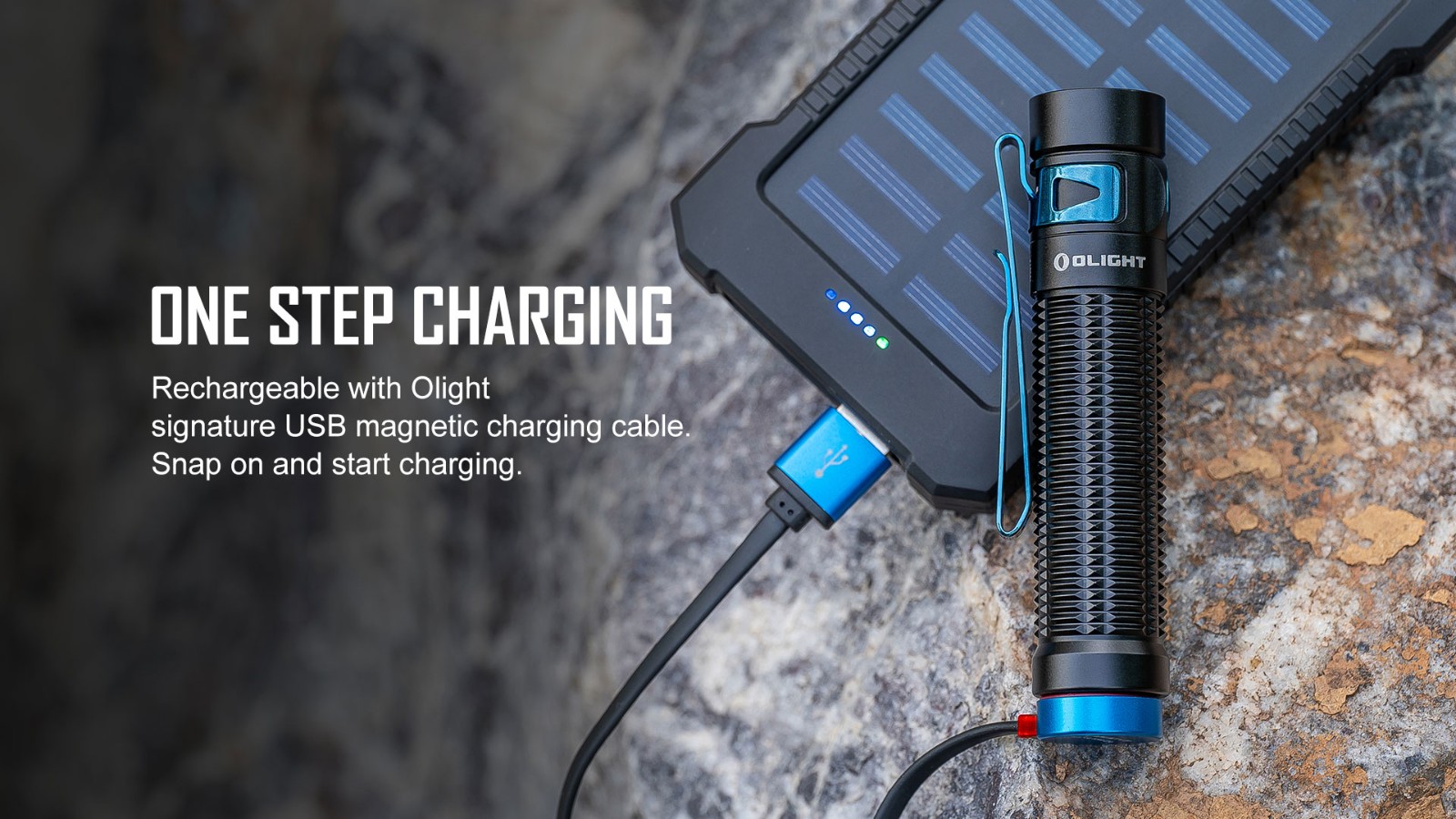 Baton 3 pro uses the iconic USB magnetic charging