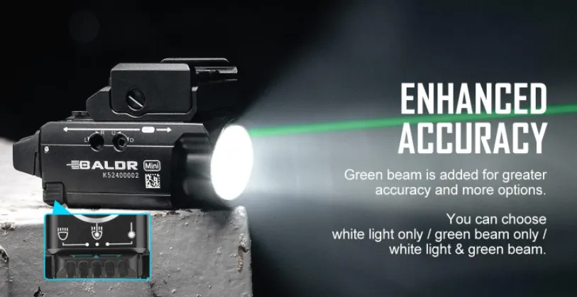 Baldr Mini Tactical Gun Light Tactical light, Gun Light, weapon light