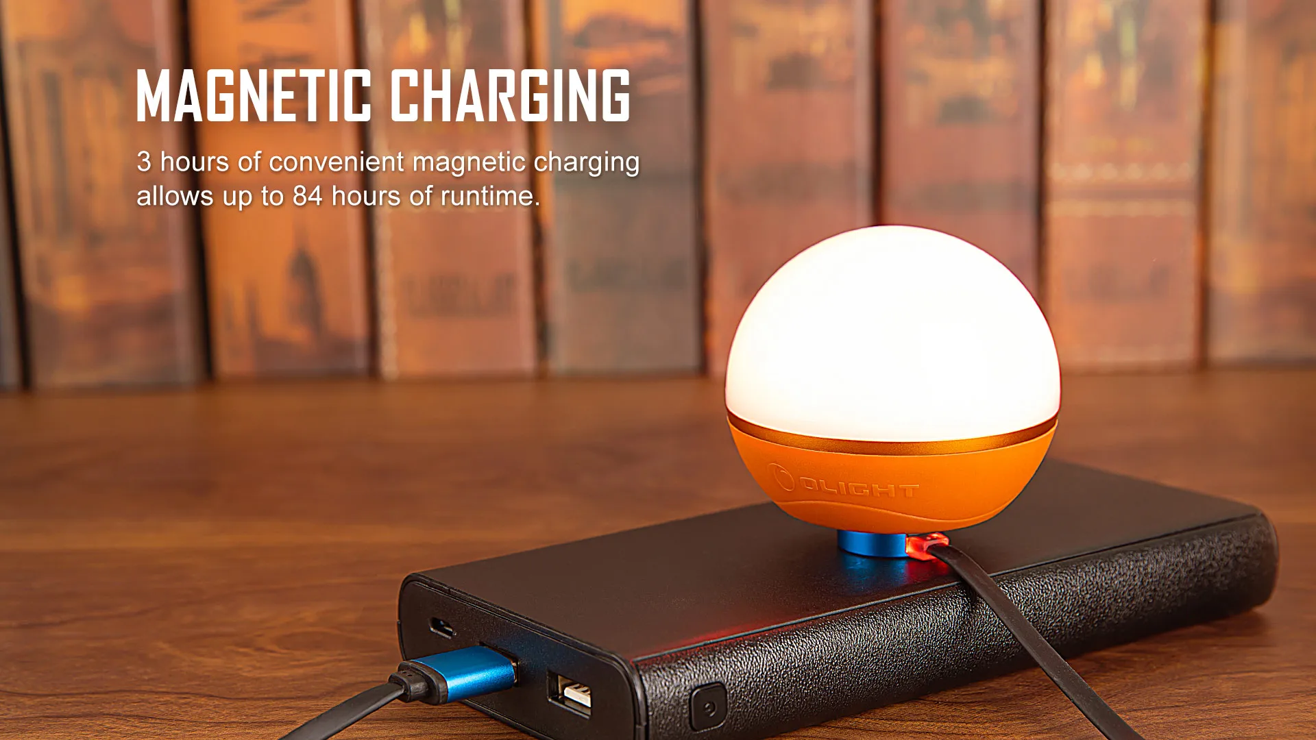 Magnetic Charging Multi Color Bulb Light, Can Runtime For 84 Hours