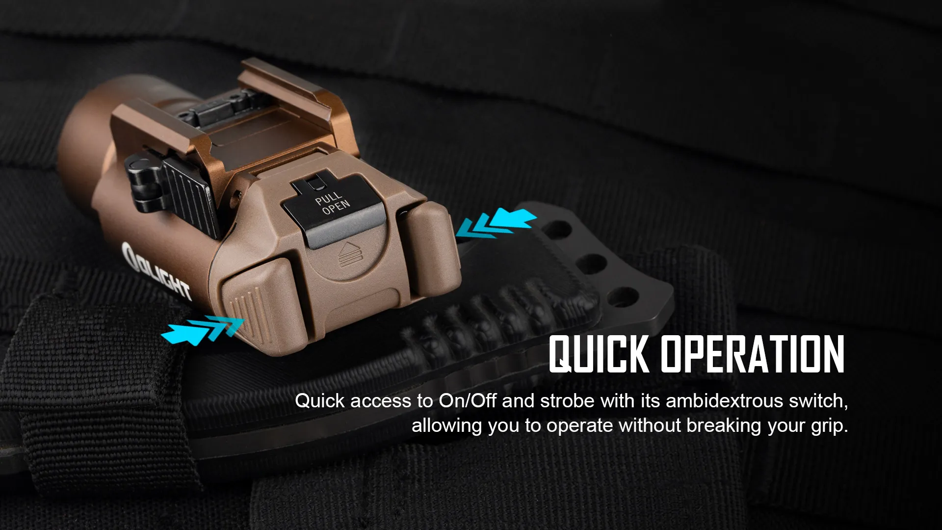 Quick Access To On/off And Strobe Picatinny Tactical Light