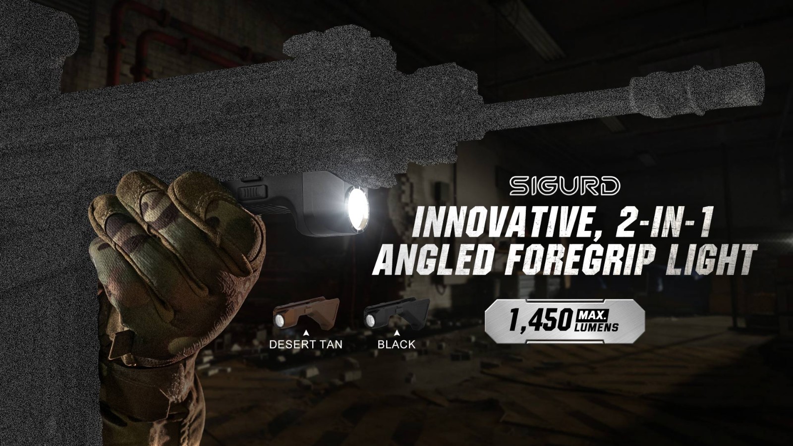 Sigurd Innovative, 2-in-1 Angled Foregrip Light