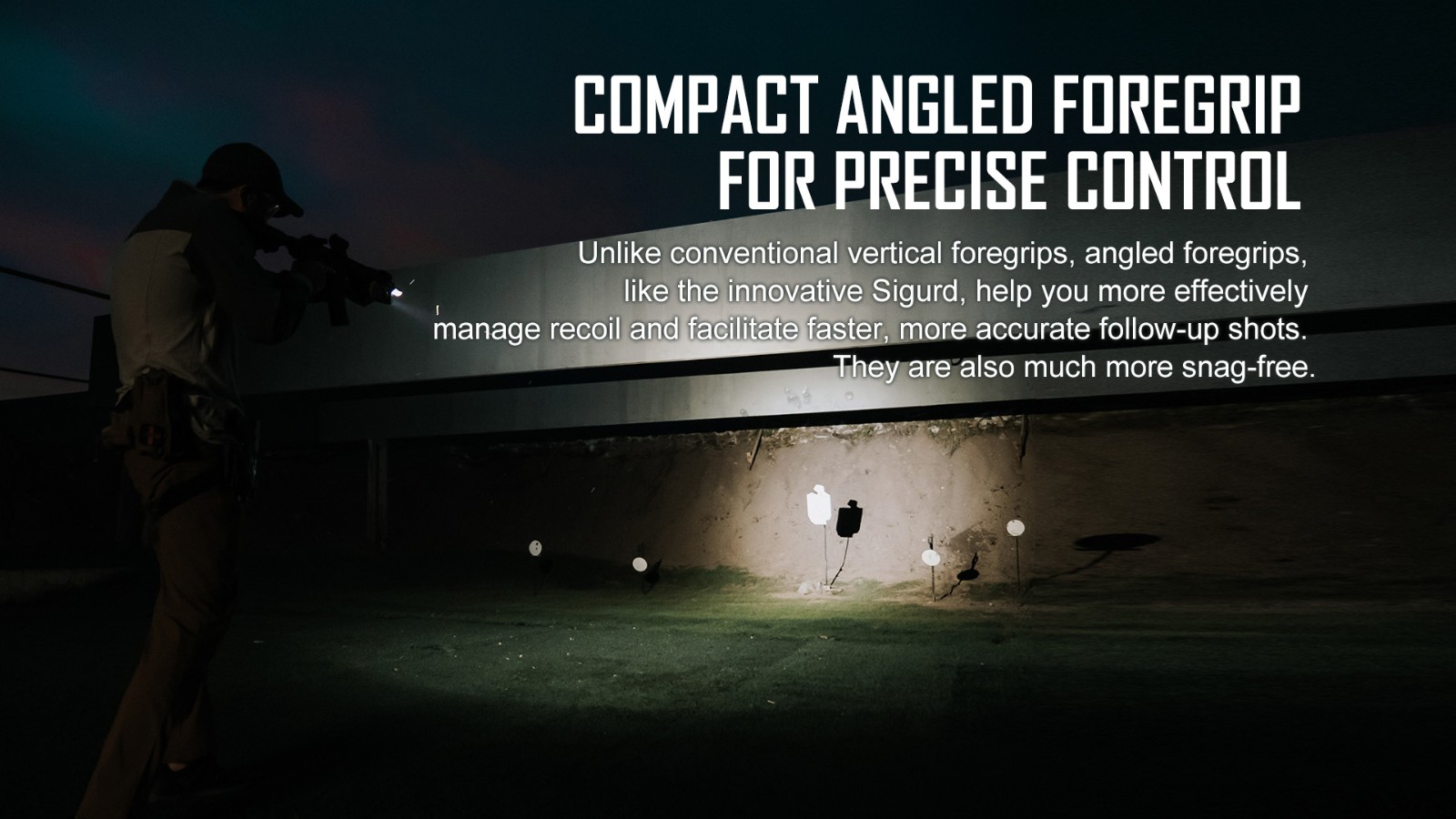 Compact Angle Foregrip Light Allows For More Accurate Follow-up Shots