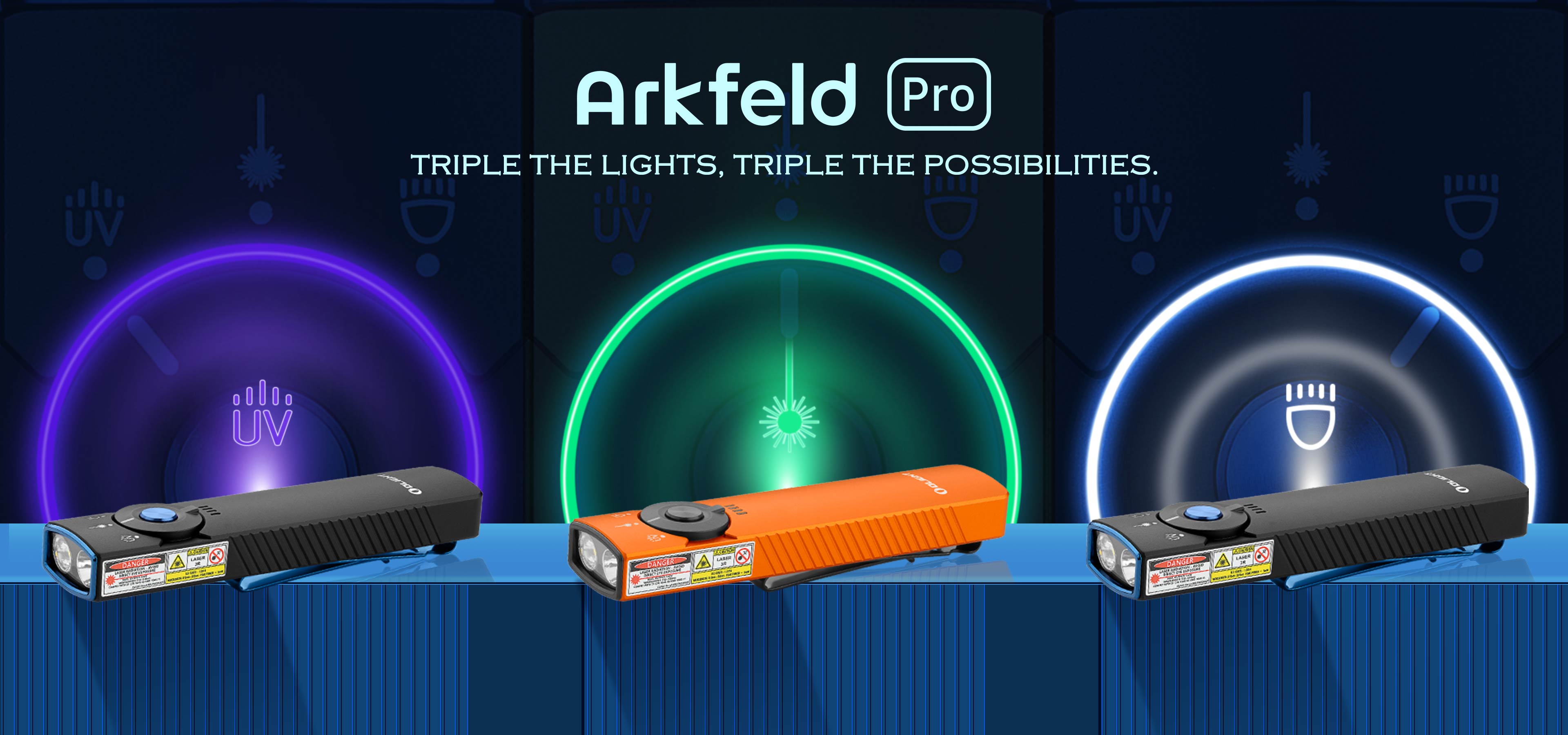 Arkfeld Pro With UV and Green laser light